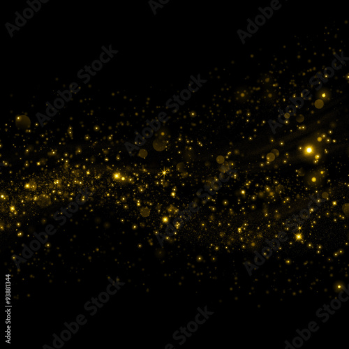 Gold glittering sparkling dust background