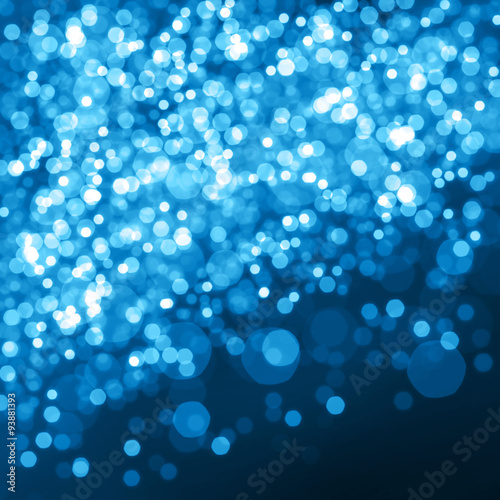 Blue bokeh texture with defocused lights