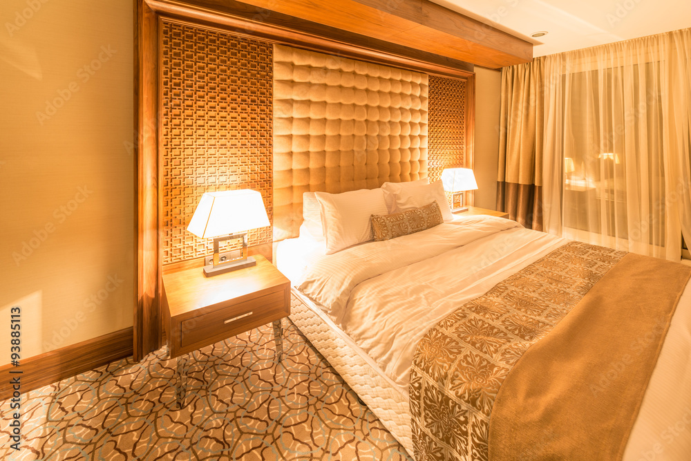Hotel room with modern interior Hotel room with modern interior