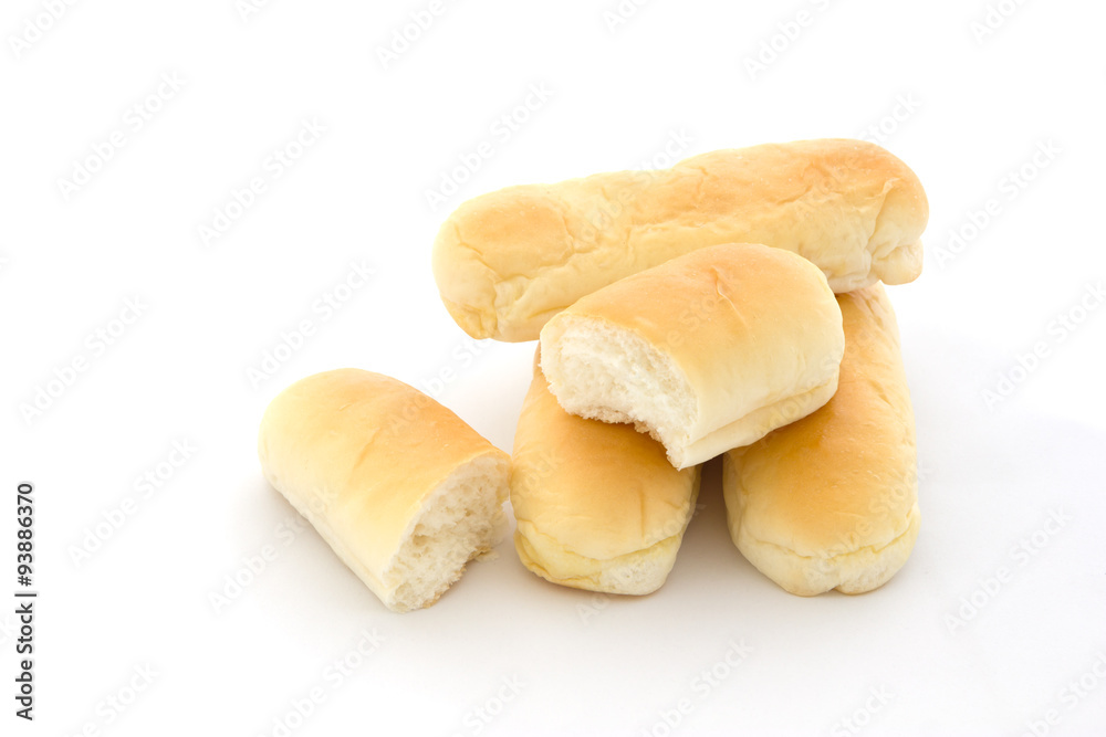 Bread on white background Bread on white background