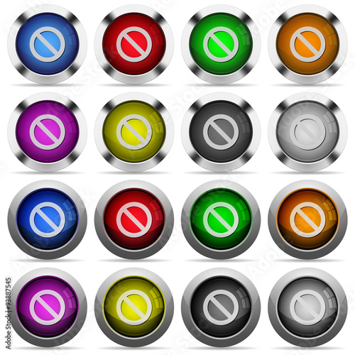 Blocked button set