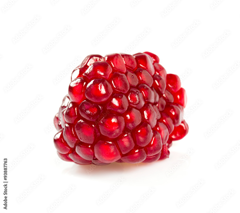 pomegranate seeds isolated on white