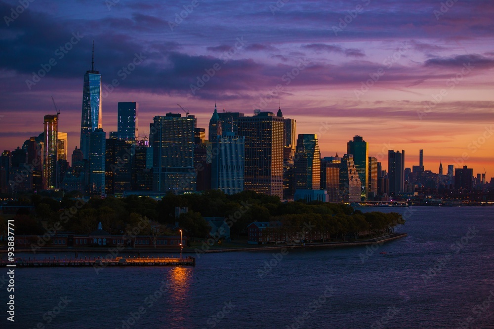 Obraz premium New York Skyline Sunrise