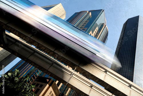 Photography Skytrain in Kuala Lumpur Transportation Built Structure Concept
