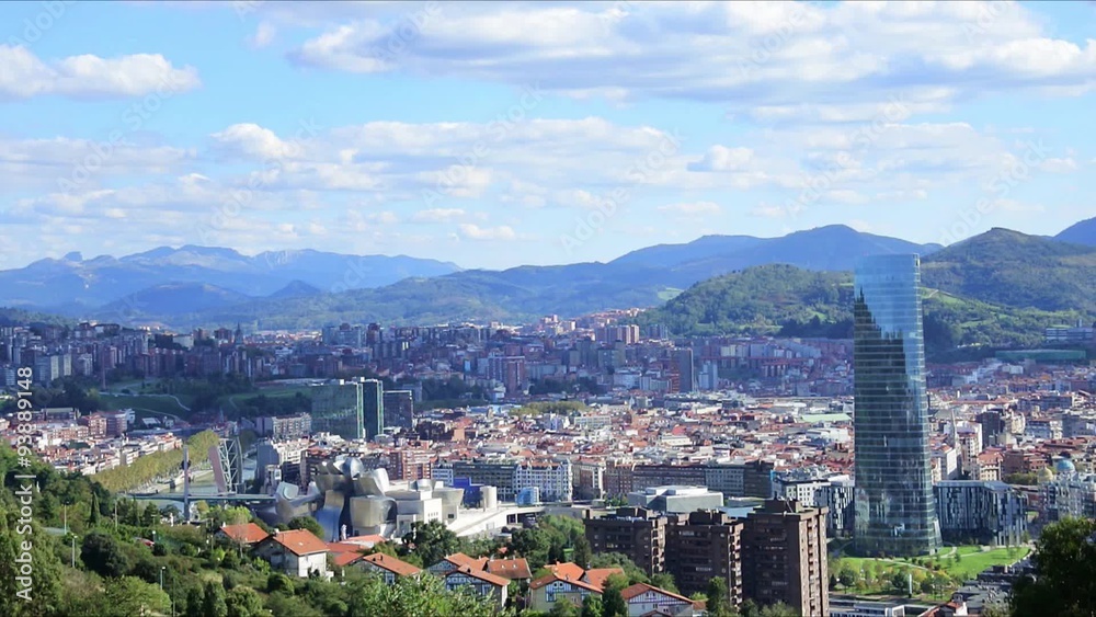 Aerial view of Bilbao city, Bizkaia, Basque country, Spain, Europe. Aerial view of Bilbao city, Bizkaia, Basque country, Spain, Europe.
