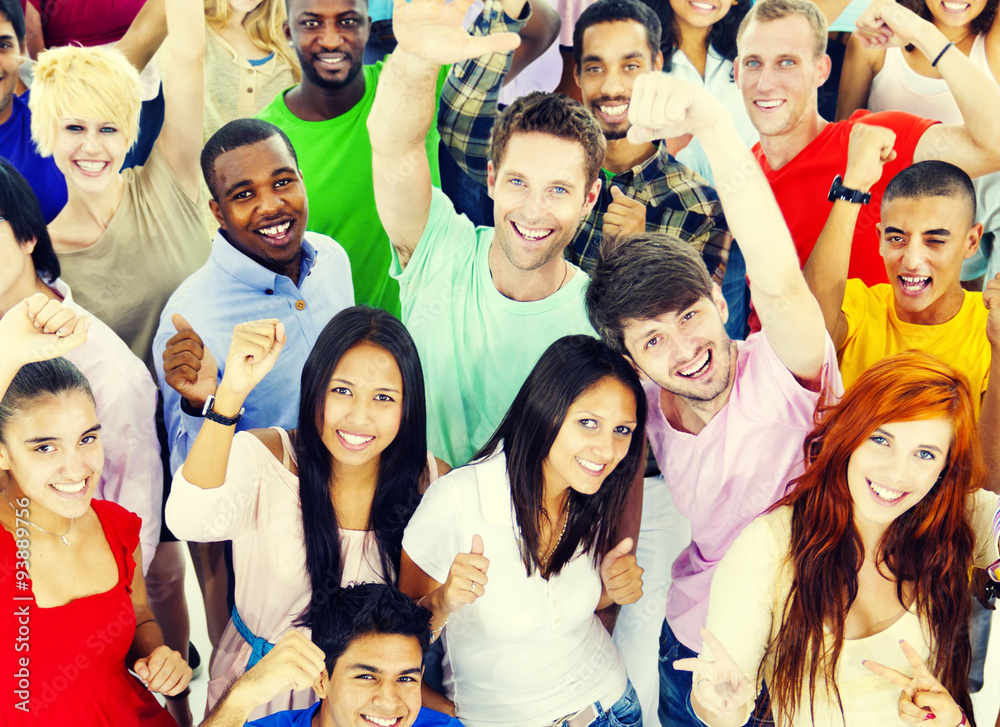 Fototapeta premium Group of People Friendship Community Celebrating Concept