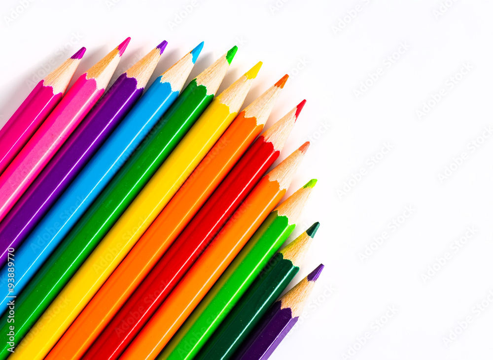 Abstract background from color pencils Abstract background from color pencils