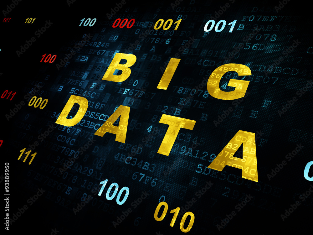Data concept: Big Data on Digital background