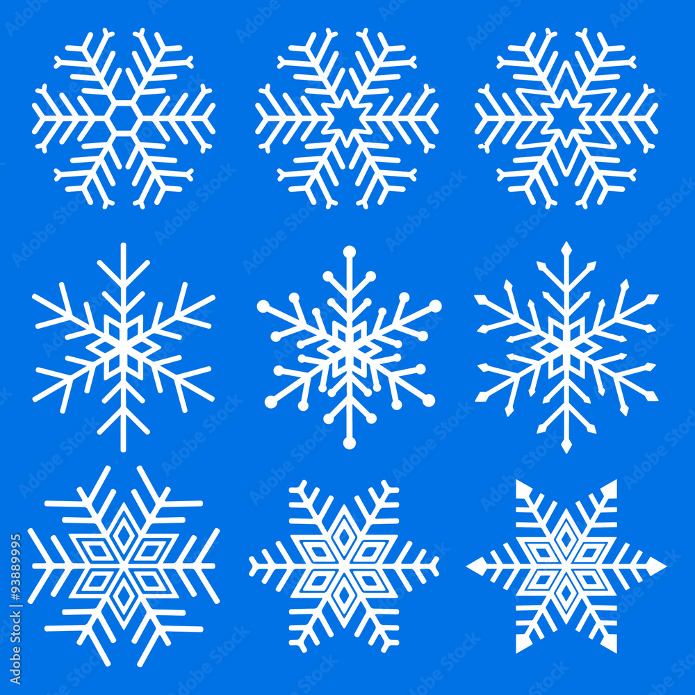 Snowflakes set Snowflakes set