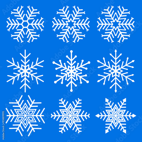 Snowflakes set