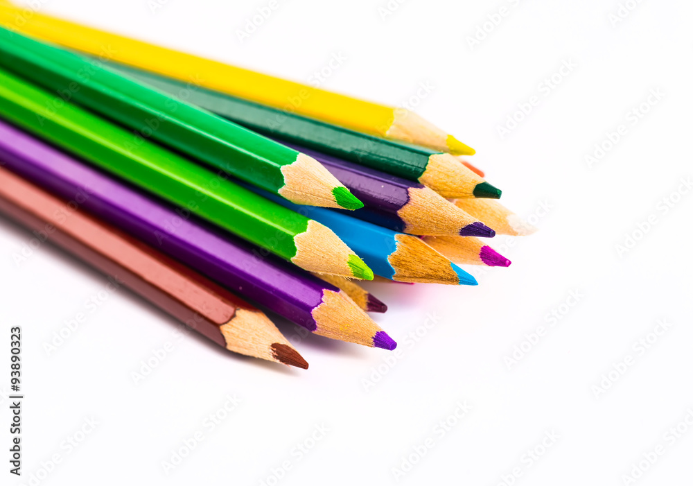 Abstract background from color pencils Abstract background from color pencils