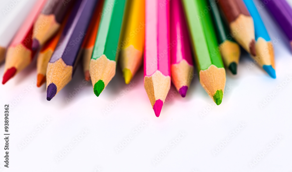 Abstract background from color pencils
