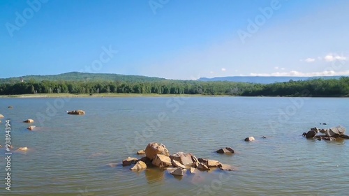 Landscape of Chakkapong reservoir. Khao ito mountain, Prachin Buri, Thailand photo