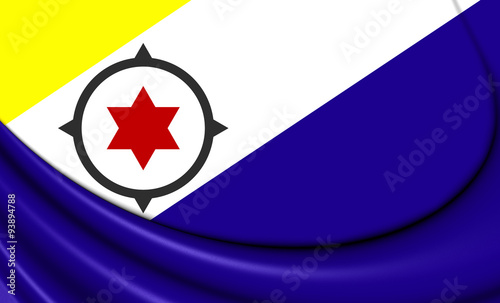 Flag of Bonaire, Netherlands. photo