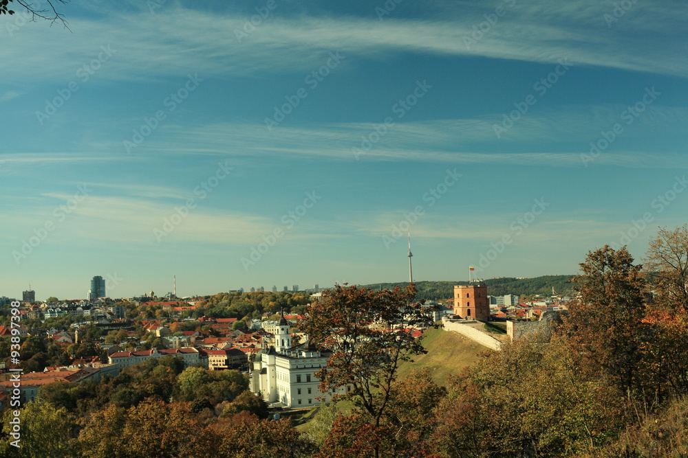 Vilnius panorama of the city