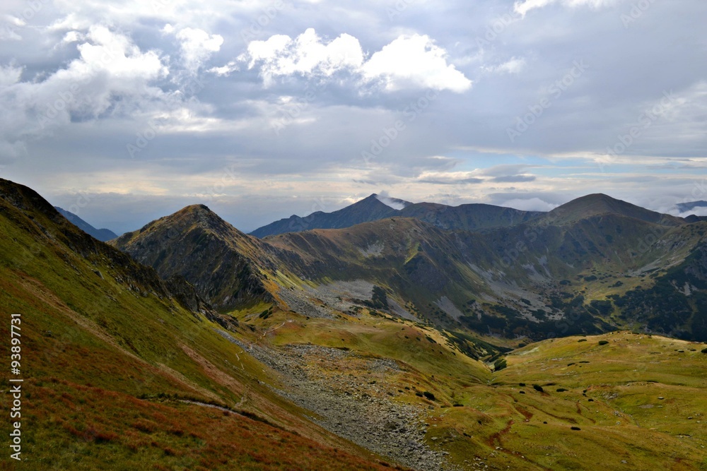 Tatry,Widok z Gładkiej Przełęczy