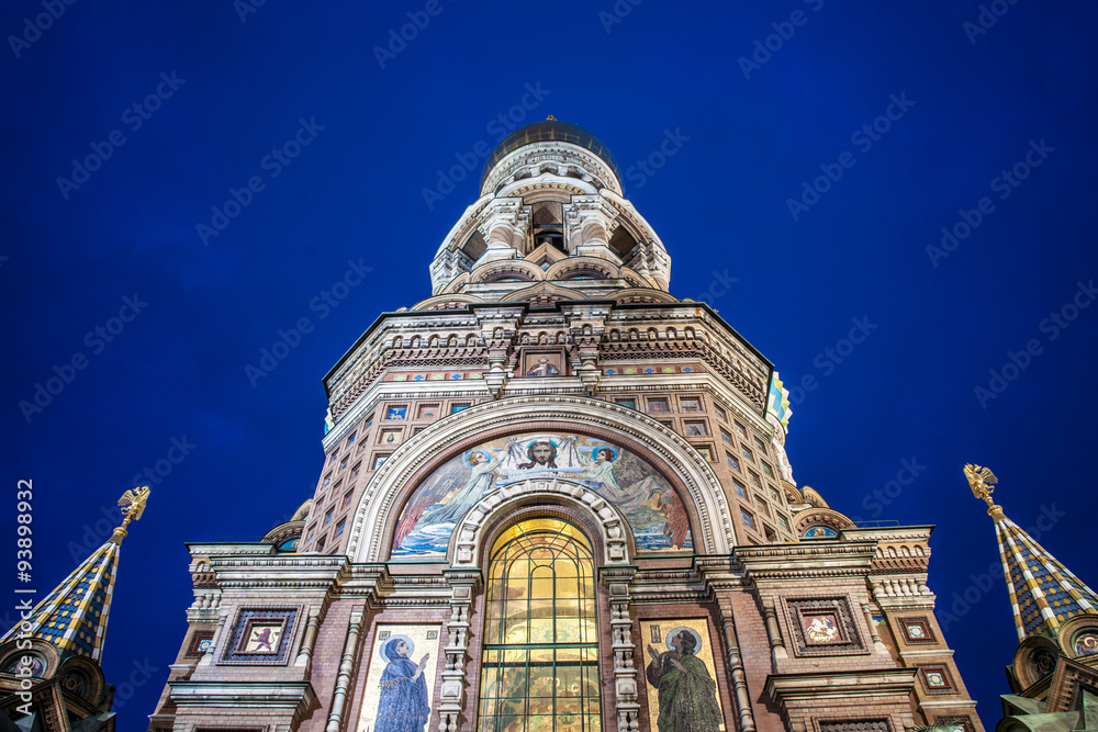 Church on Spilled Blood in Saint Petersburg, Russia. 