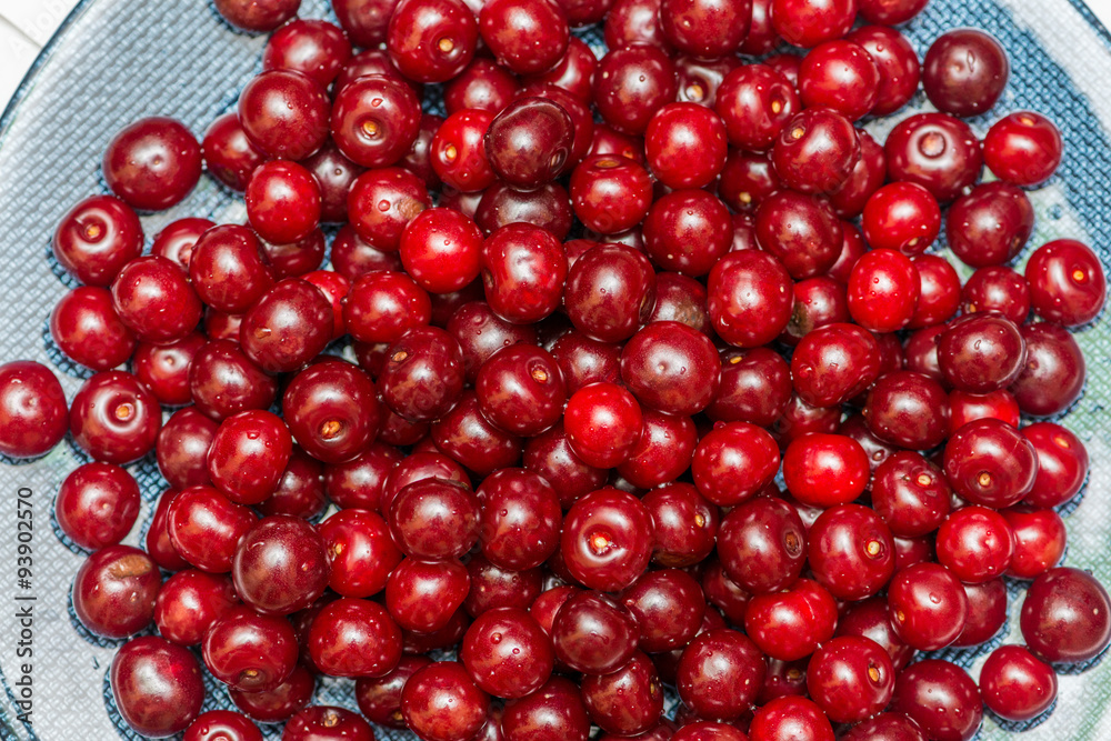 Background made of the cherries Background made of the cherries