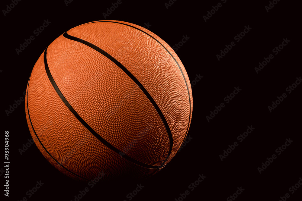 Basketball on black background Basketball on black background