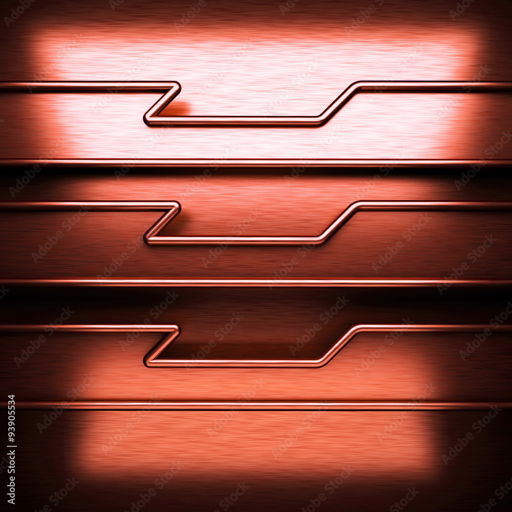 red brushed metal background
