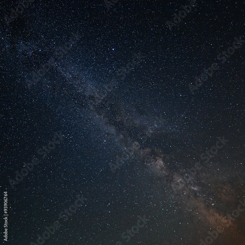 Milky Way Galaxy in the background of the brightest stars © lexuss