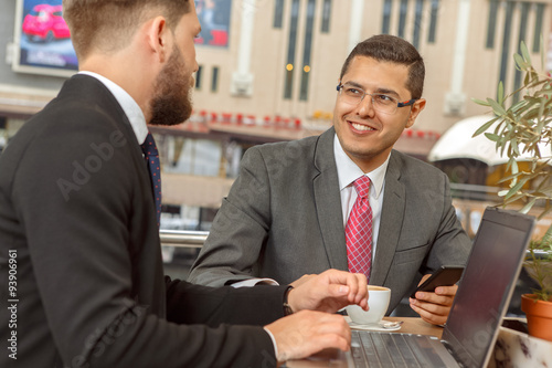 Meeting of two business partners