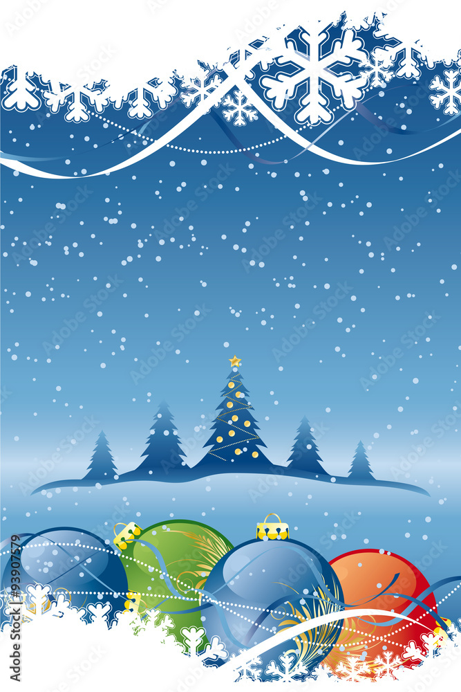 Vector Abstract Christmas Background