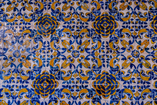 tiles mural in the palace of the Marquess of holy cross in Toledo  Spain