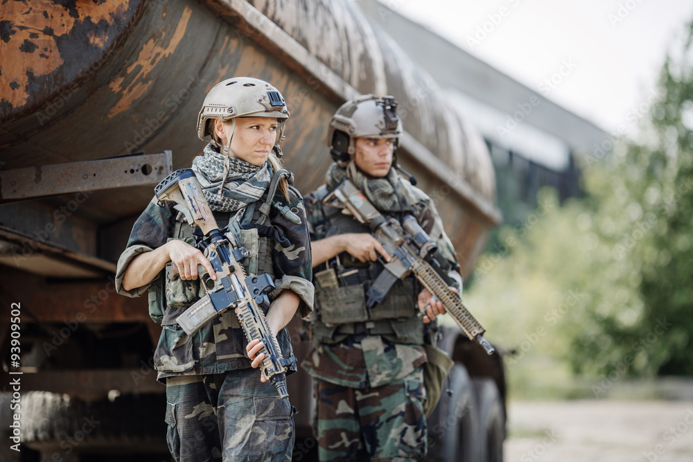 woman soldier member of ranger squad