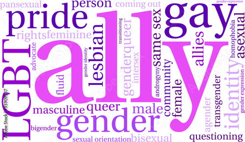 Ally LGBT Word Cloud