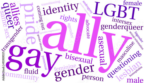Ally LGBT Word Cloud