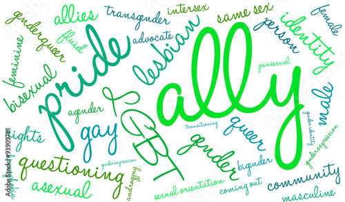 Ally LGBT Word Cloud