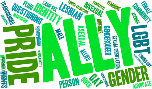 Ally LGBT Word Cloud