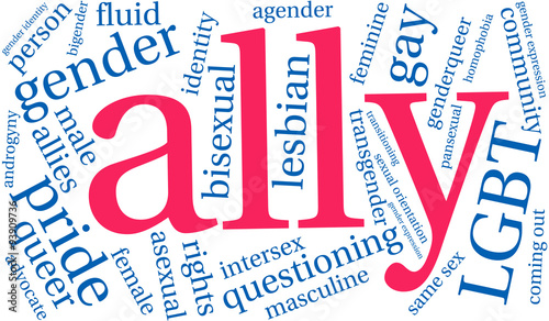 Ally LGBT Word Cloud