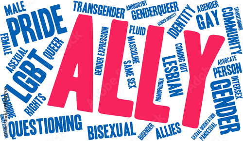 Ally LGBT Word Cloud