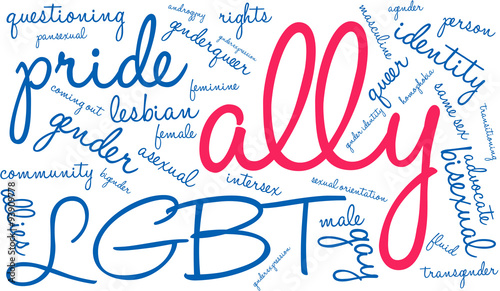 Ally LGBT Word Cloud