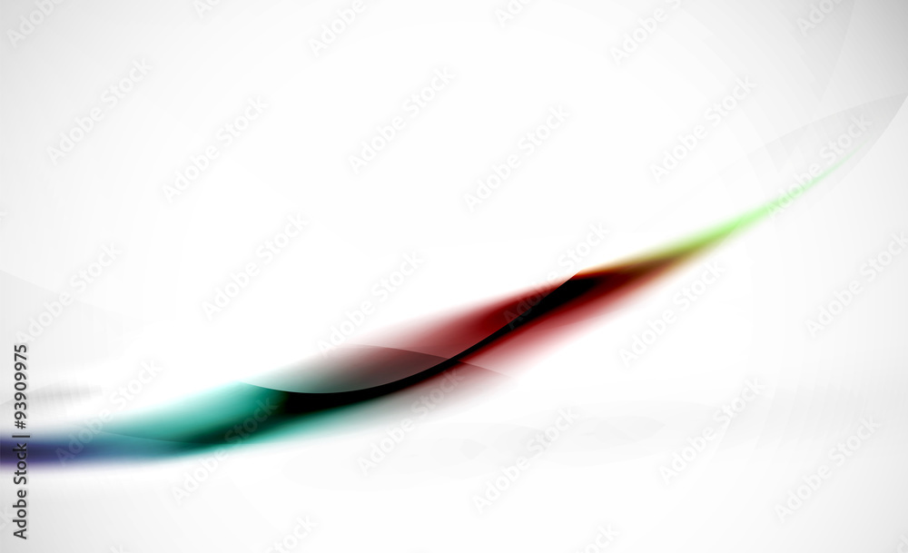 Naklejka premium Wave blue red abstract background. Business hi-tech presentation