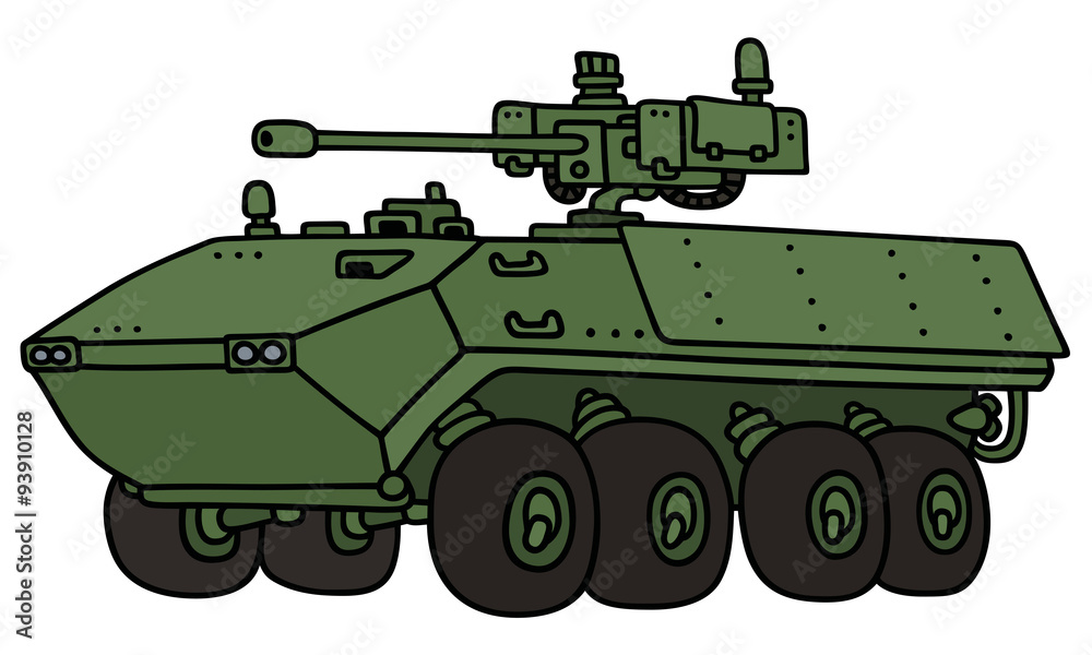 Troop carrier - Hand drawing, not a real model Troop carrier - Hand drawing, not a real model