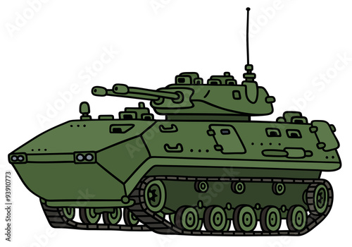 Track armoured vehicle / Hand drawing, not a real model