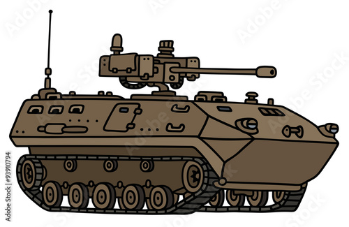 Track armoured vehicle / Hand drawing, not a real model