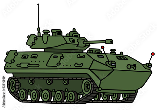 Track armoured vehicle / Hand drawing, not a real model