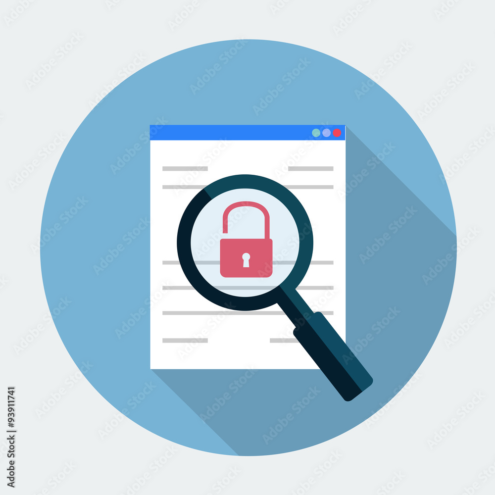 vulnerability search icon. Vector illustration vulnerability search icon. Vector illustration