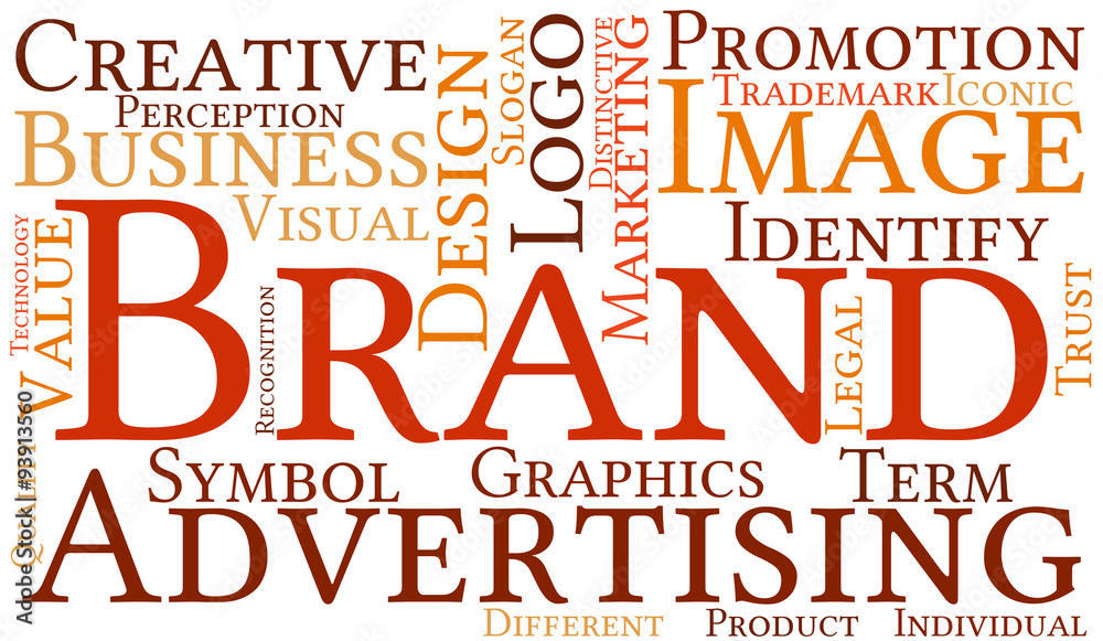 Fototapeta premium Brand Word Cloud