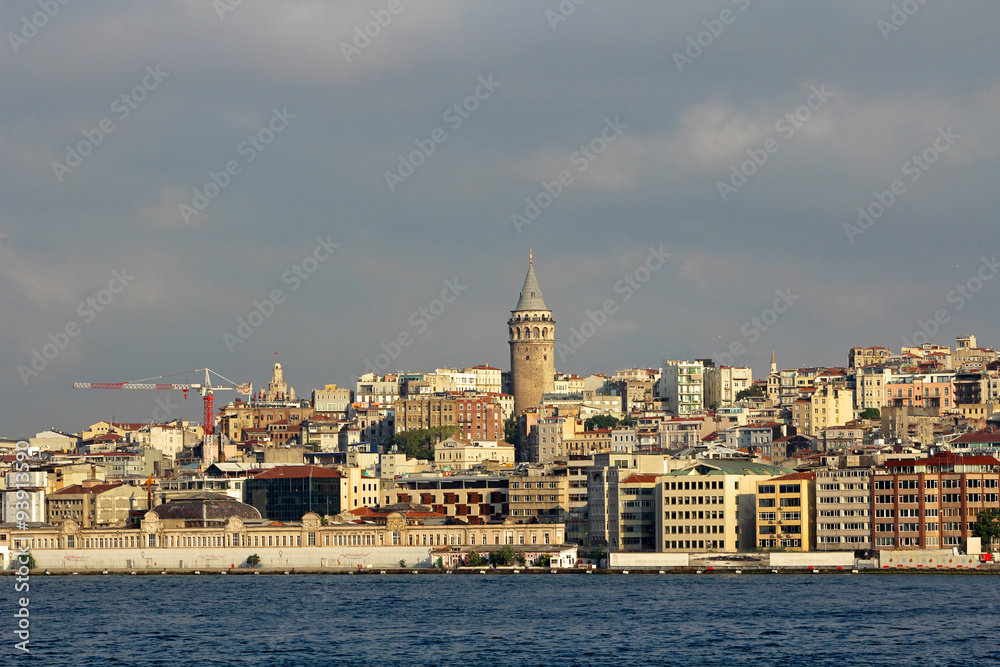 Galata Tower in Istanbul, Turkey.