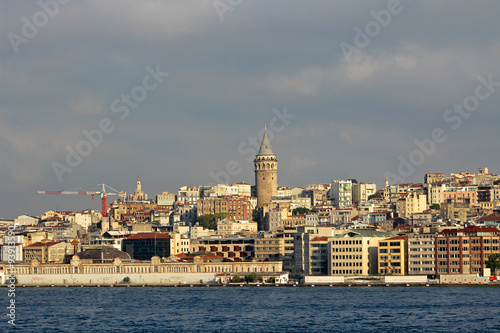 Galata Tower in Istanbul, Turkey. photo