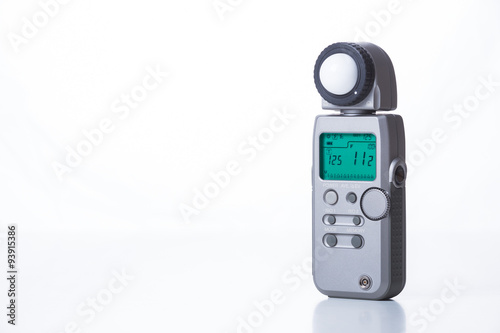 Hi end light meter isolated on white background