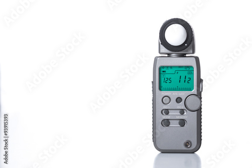 Fotografija Hi end light meter isolated on white background