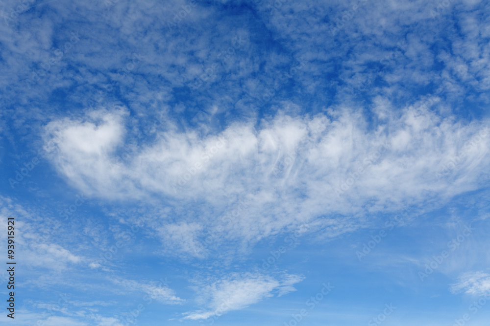 stratocumulus clouds and the dark blue sky stratocumulus clouds and the dark blue sky