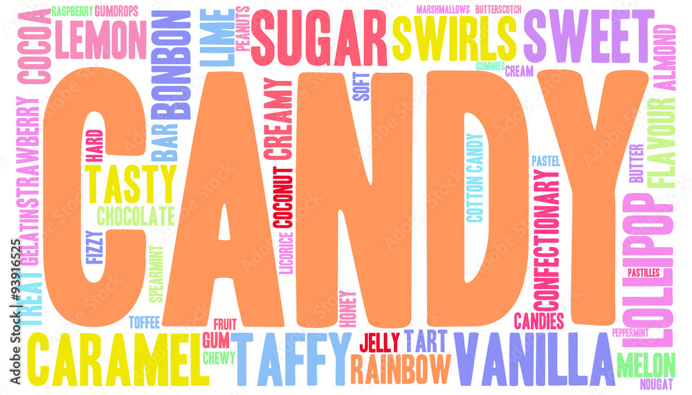 Candy Word Cloud Candy Word Cloud