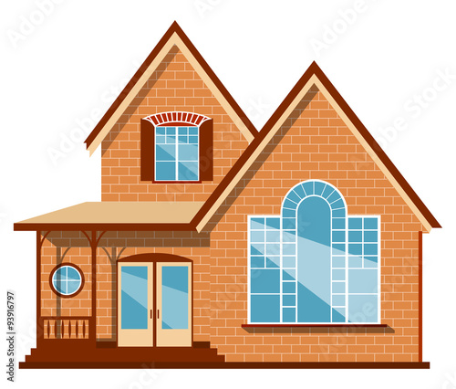 Unique house illustration